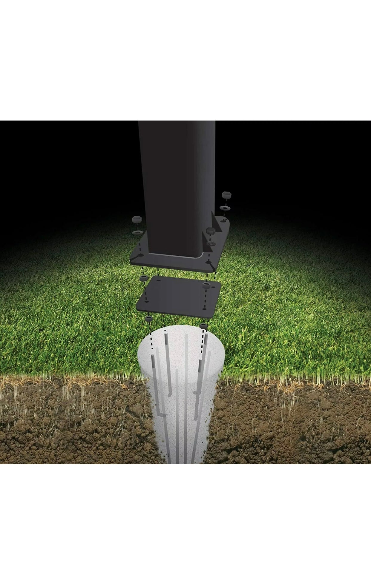 Goaliath 54” Prodigy In-Ground Basketball Hoop.