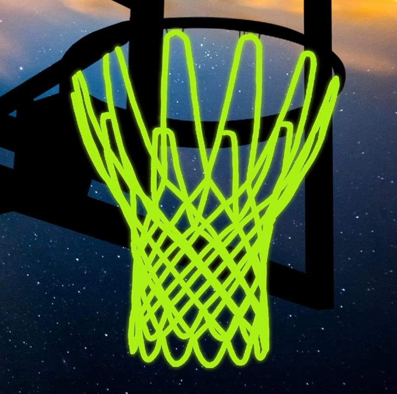 Glow in the dark Basketball Hoop net