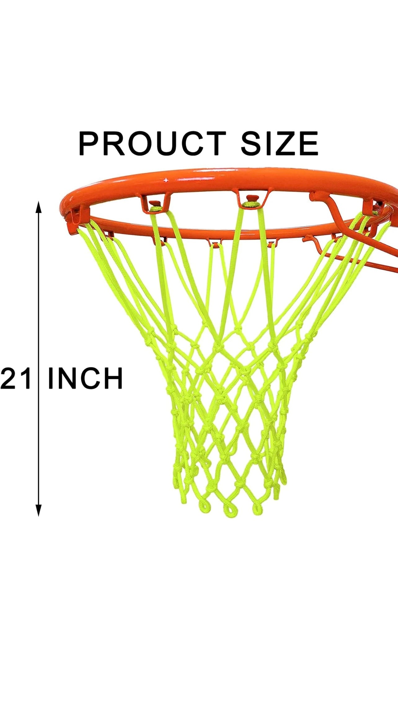 Glow in the dark Basketball Hoop net