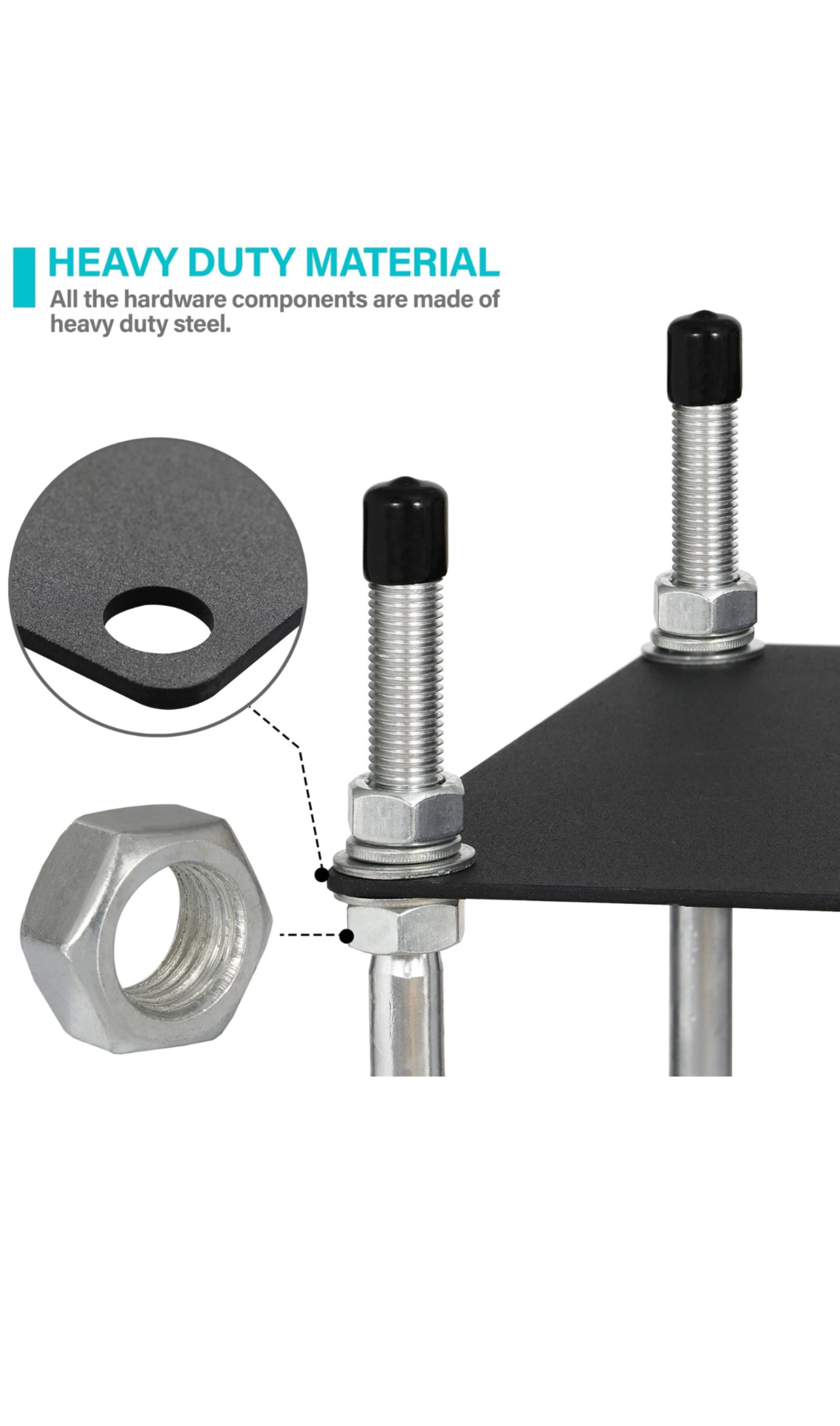 Basketball Hoop Anchor Kit 9”, Universal : Mega Slam,Goaliath, Produnk , etc.