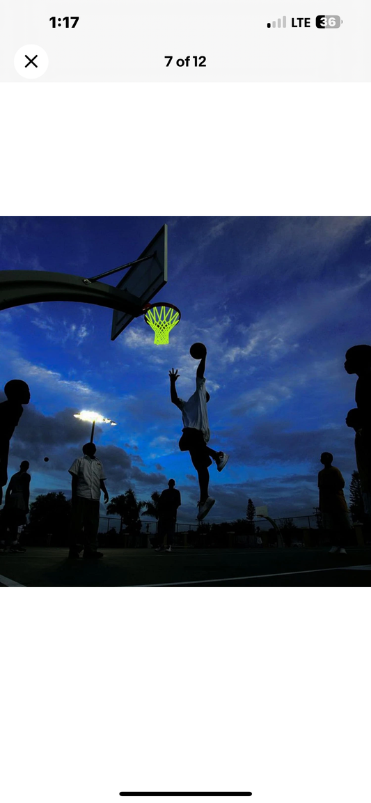 Glow in the dark Basketball Hoop net